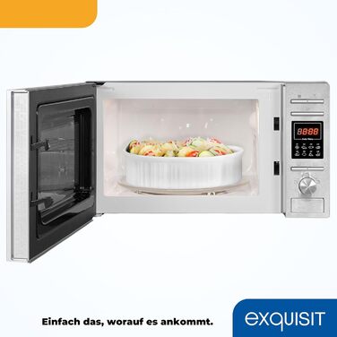 Мікрохвильова піч 20 л, 700 Вт сріблястий MW 820 DI Exquisit