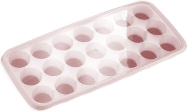 Льодогенератор Westmark Ice Cube Maker Cube форма для льоду з кришкою, для приготування 6 великих кубиків льоду, прозорий/червоний/білий пластик, без BPA, великий (круглий, маленький)