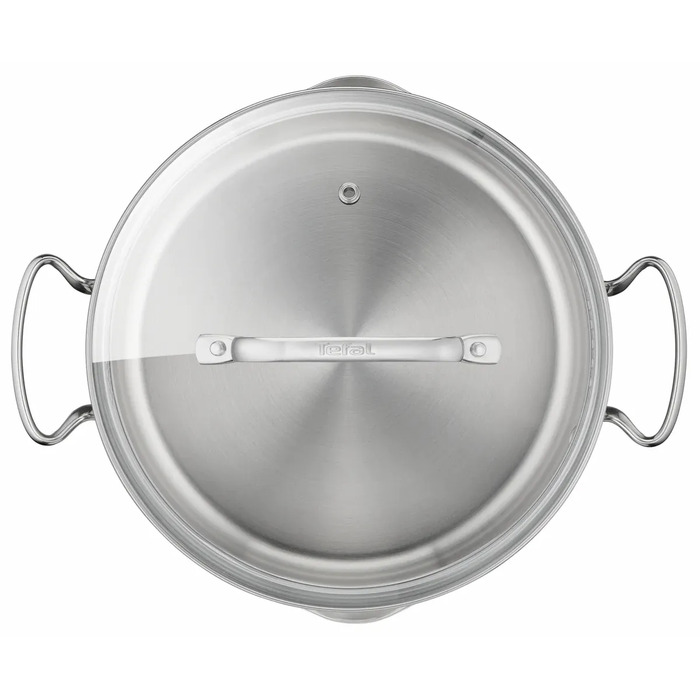 Tefal Кастрюля DUETTO+, 2л, с крышкой, нержавеющая сталь, стекло