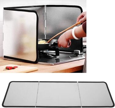 Складной брызгозащитный экран для кухонной плиты GEEKHOM