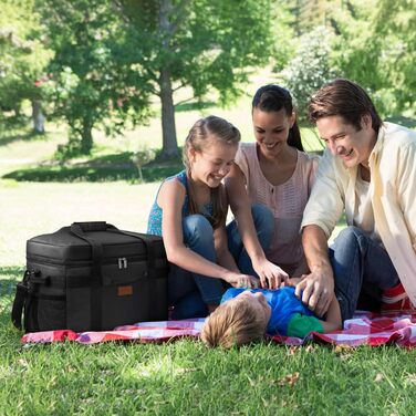 Термосумка 30 л чорна Lifewit