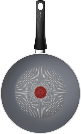 Tefal Сковорода ВОК Halo, 28см, алюминий, бакелит, серый