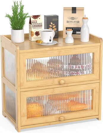 Двухуровневая бамбуковая хлебница 41 x 25 x 40 см BAMBANG