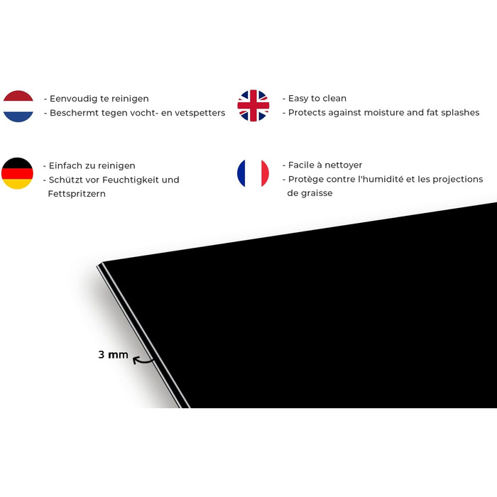 Кухонный фартук брызгозащитный 90 х 60 см KitchenYeah