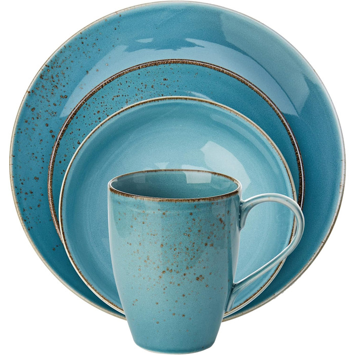 Набір посуду, 4 предмети, синій Nature Collection Creatable