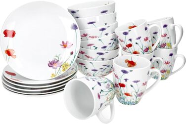 Набор для завтрака с 18 предметами на 6 человек MamboCat