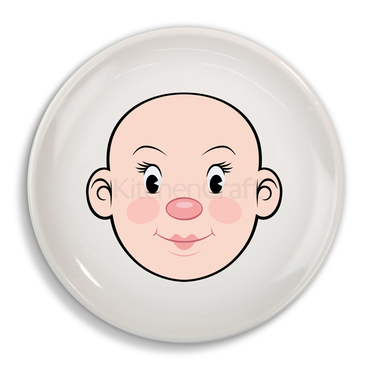 Тарелка детская Kitchen Craft GIRL FOOD FACE