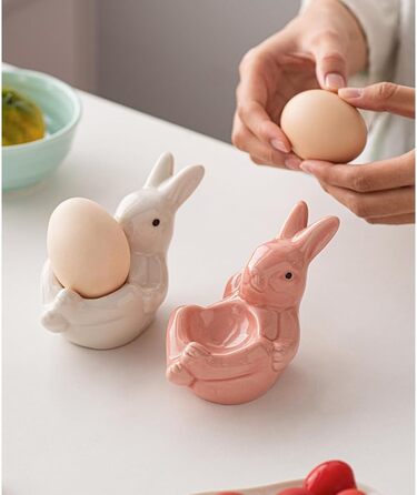 Набір із 2 чашок для яєць у формі лежачого кролика ARFUKA
