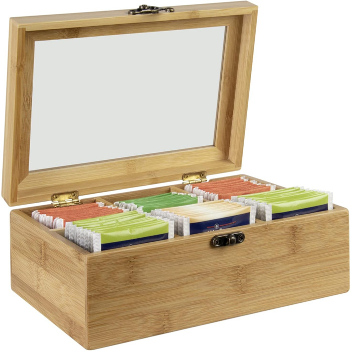 Органайзер для чайных пакетиков, 6 отделений, бамбук Wenco