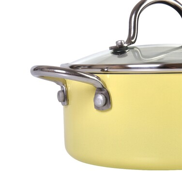 Кастрюля со стеклянной крышкой 16x7 см на 1,3л MINI CHEF Fissman