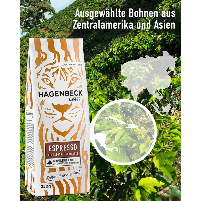 Кава - Кав&39ярня - Смажена кава - Мелені кавові зерна - 250 г - 100 арабіка - Ароматна - Традиційна кавова суміш (Еспресо, 250 г (1 упаковка))