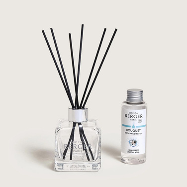 Дифузор Maison Berger Paris ICE CUBE, 180 мл + Наповнювач з ароматом CELESTIAL AQUA, 100 мл