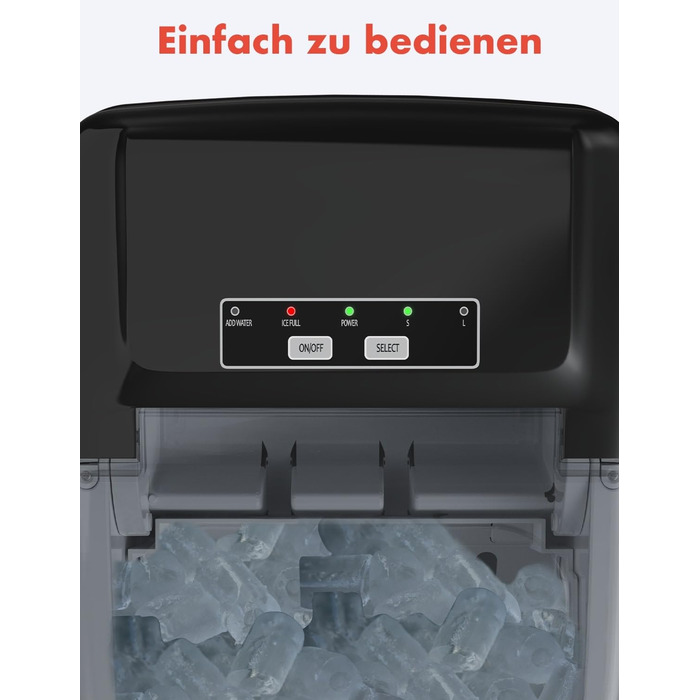 Ледогенератор 100 Вт черный KitchenBrothers