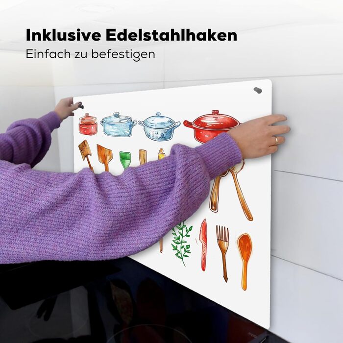 Фартух для плити, кухонний фартух, вініл, 78x52 см, декор для кухні, облицювання стіни, кришка для плити - сіро-чорна (кухня - креслення, 52Д x 65Ш см)