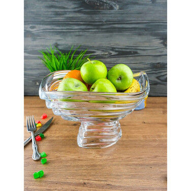 Фруктовница на ножке 30,5 см 8528 Wave BOHEMIA