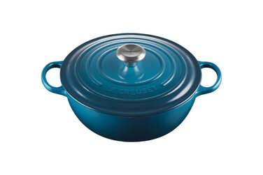 Чавунна каструля Le Creuset Signature La Marmite, 26 см, 4,1 л, Deep Teal (для всіх типів плит, включаючи індукційні)