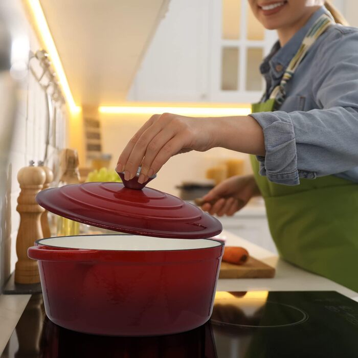 Чугунная форма для запекания 28 см/2,7 л красная joeji's Kitchen
