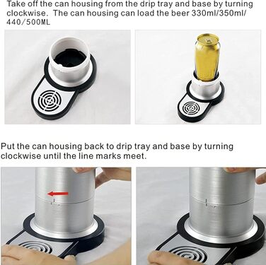 Міні-кегератор для пива система розливу з піною для домашніх барів Generisch