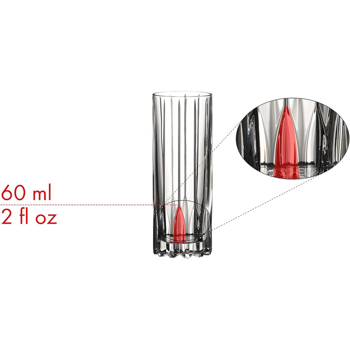 Набір келихів Riedel Double Rocks (2 шт.) для коктейлів, кришталь, безпечні для мийки в посудомийній машині - 6417/07 (Fizz)