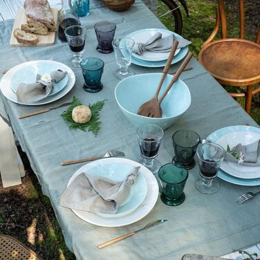 Тарілка обідня 27,4 см, набір 4 предмети, блакитні Abeille La Rochère