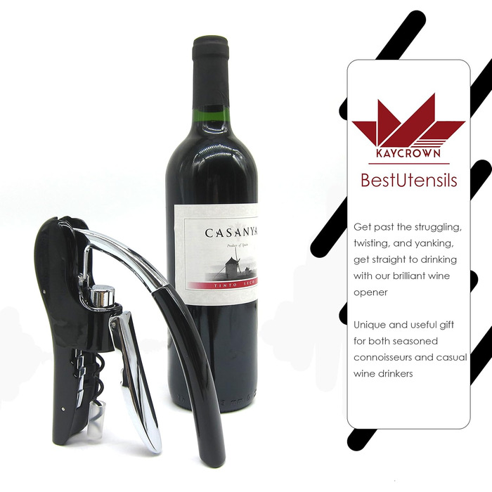 Професійний відкривачкою для пляшок чорний KAYCROWN