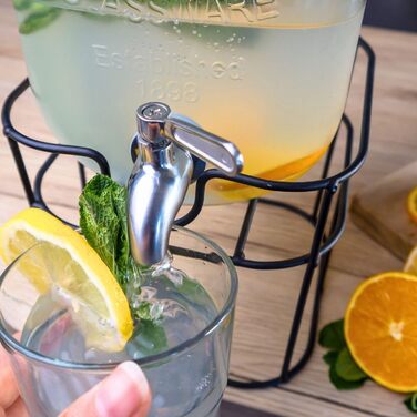 Диспенсер для напитков стеклянный 2 шт 4 л INTIRILIFE