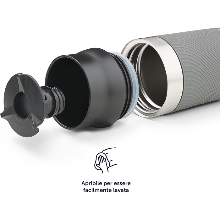 Термокружка Blumtal - Дорожня кружка з нержавіючої сталі - Герметична ізольована кружка для гарячих/холодних напоїв - Кружка з отвором на 360 - Термокружка із застібкою швидкого закриття - Кавова кружка - Рожева (500 мл, 08 - Темно-зелена)