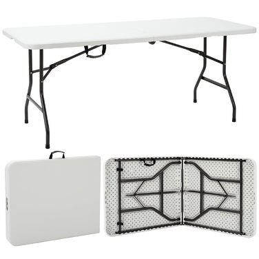 Розкладний стіл 180x74 см білий Velway