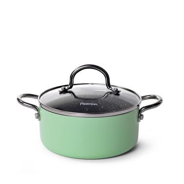 Кастрюля со стеклянной крышкой 16x7 см на 1,3л MINI CHEF Fissman