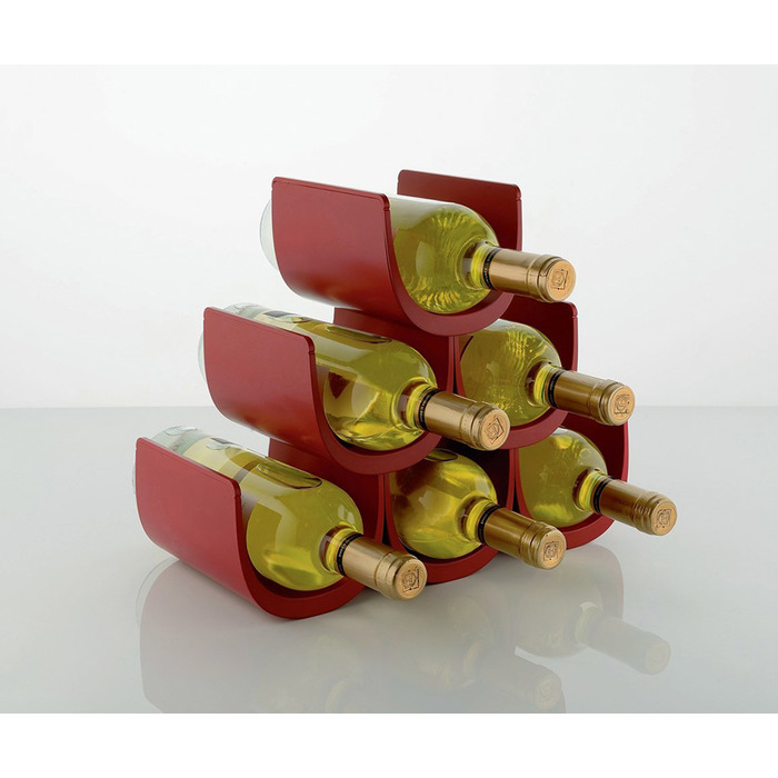Підставка модульна для винних пляшок 34,5х30х15,5 см червона Noe Alessi