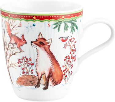Рождественская кружка с ручкой 400 мл Лесные животные, фарфор Seltmann Weiden