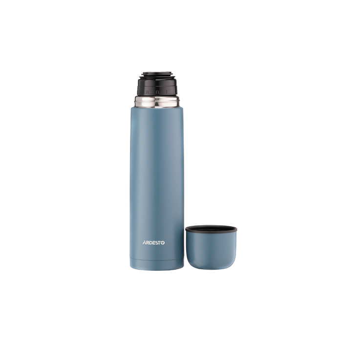 ARDESTO Thermos Bright City 1000 мл, темно-синий, нержавеющая сталь