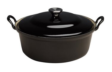 Каструля / жаровня 20 см, чорний Le Creuset