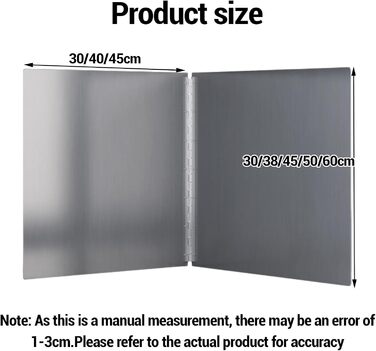 Складана панель для кухонного захисту від бризок 30 х 30 см Onxyrbyte