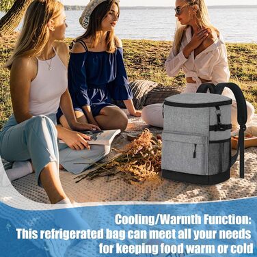 Терморюкзак 17 л сірий Dtaigou