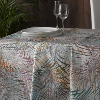 Скатертина Atenas Home Textile Palm, бавовна з покриттям, 150 х 150 см