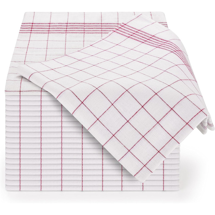 Набір з 5 кухонних рушників 50x70 см, червоний Blumtal