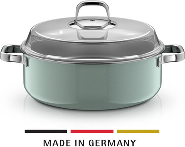 Жаровня 6 л со стеклянной крышкой 28 см, эвкалипт Fusiontec Mineral Pro WMF