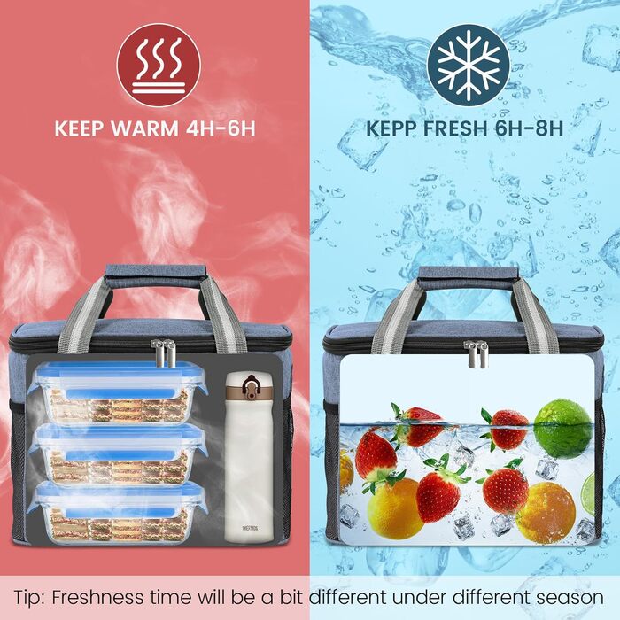 Термосумка для кемпінгу 15 л темно-синій DUNSOO