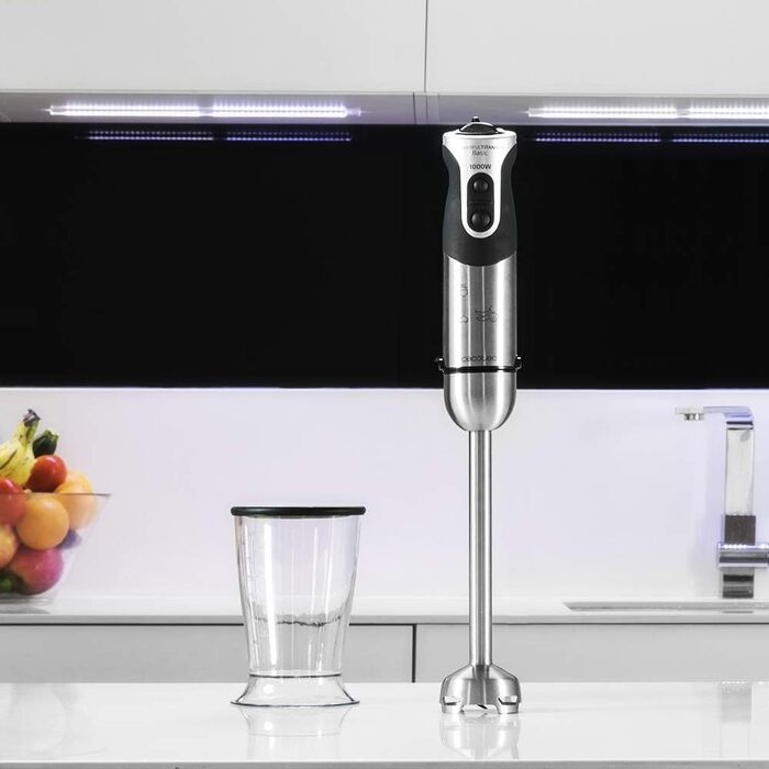 Ручний блендер 1000 Вт Powerful Titanium 1000 Pro з мірною ємністю 500 мл Cecotec