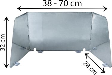 Универсальный ветрозащитный экран для кемпинговых плит Hummelladen