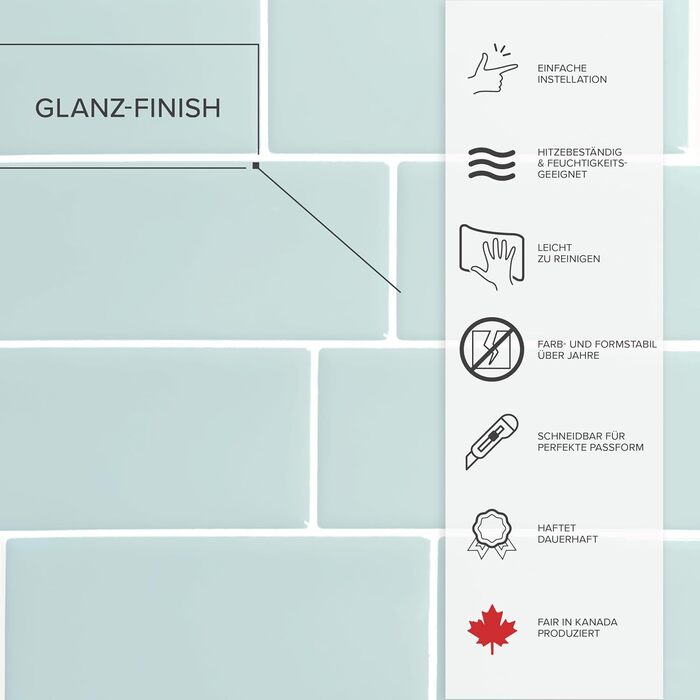 Наклейки для плитки, що самоклеяться - упаковка з 5 аркушів 29,36 см x 21,29 см - 3D самоклеючі ПВХ наклейки для плитки та фартуха для кухні, ванної кімнати та стін, кольорова та водонепроникна плитка (сіро-зелений колір)