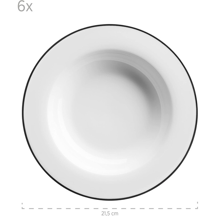 Білий, чорний (обідній сервіз)