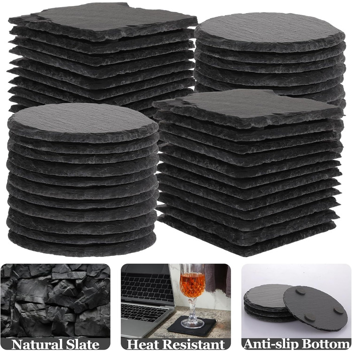 Набір сланцевих підставок 24 шт Oungy