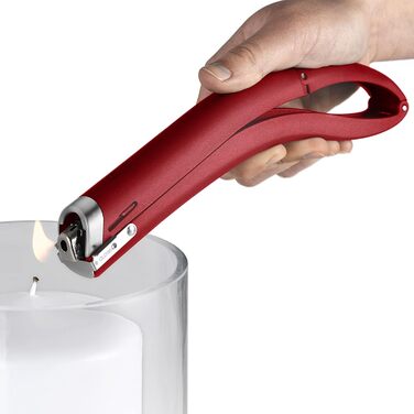 Удлинитель зажигалки FIRE Finger, вкл. одноразовую зажигалку, пластик/нержавеющая сталь (красный), 22