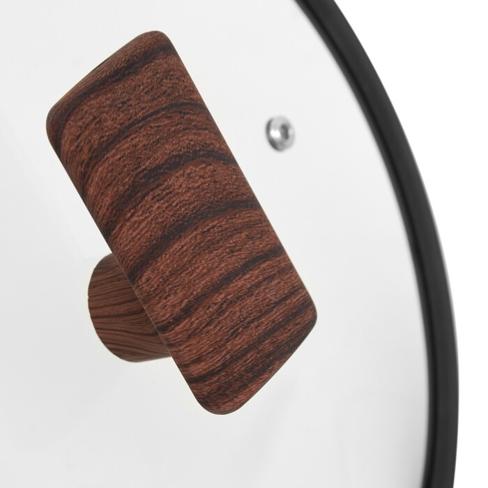 Кастрюля Fissman FILOMENA 24x12 см 3,9 л со стеклянной крышкой алюминий с антипригарным покрытием (14531)