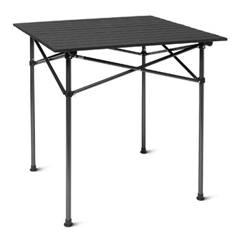 Кемпинговый черный стол Amazon Basics