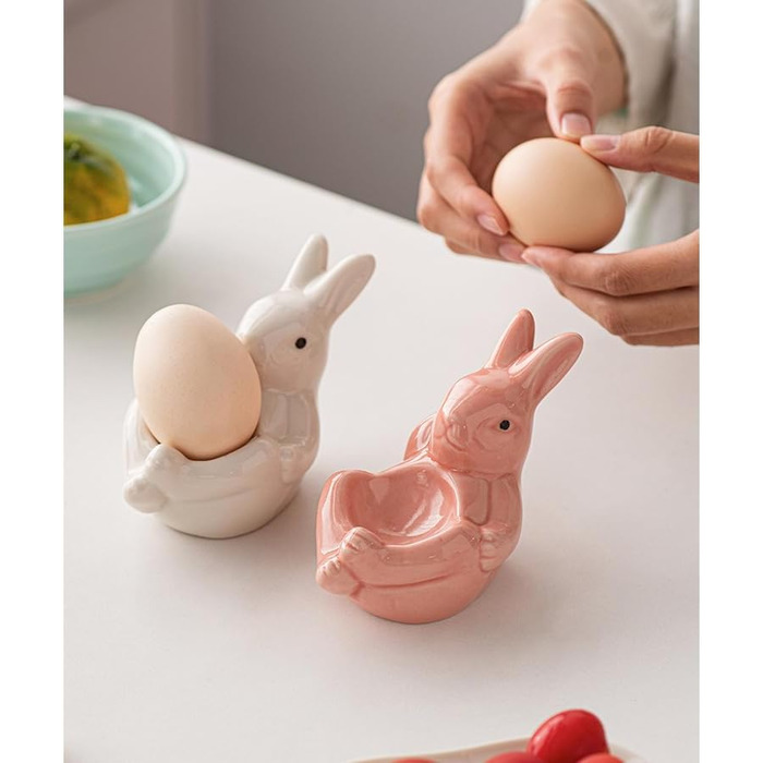 Набір із 2 чашок для яєць у формі лежачого кролика ARFUKA