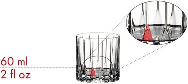 Набір келихів Riedel Double Rocks, 2 шт. для коктейлів, кришталь, придатні до миття в посудомийній машині 6417/07 (Сучасний дизайн)