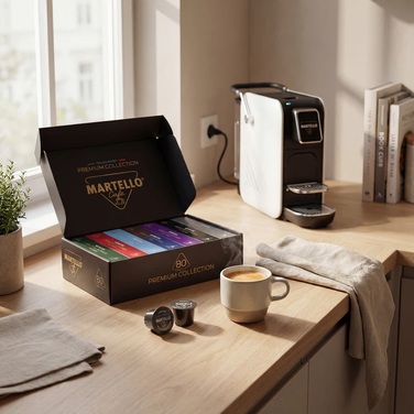 Набор из 80 кофейных капсул в подарочной коробке Premium Collection Martello